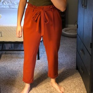 Burn orange pants